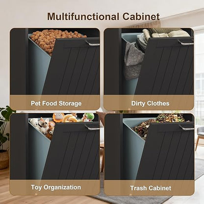 Tilt Out Trash Can Cabinet Dog Proof - Image 3