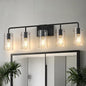 L LOHAS LED 5-Light Bathroom Light Fixtures, 33.85" Black Bathroom Vanity Light by LLOHASLED