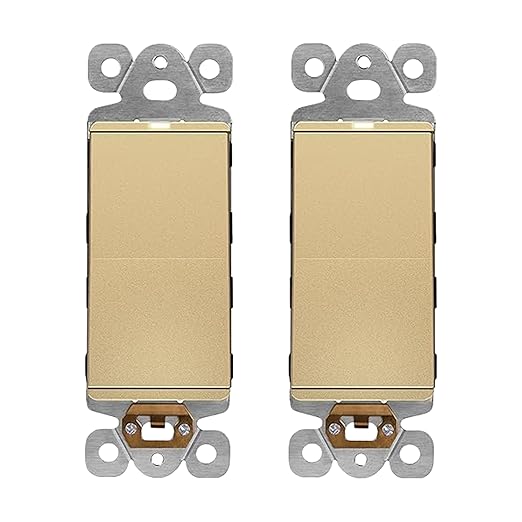 LIDER Minimalist Design Matte Finish Lighted Decorator Switch, Frameless Paddle by LIDER