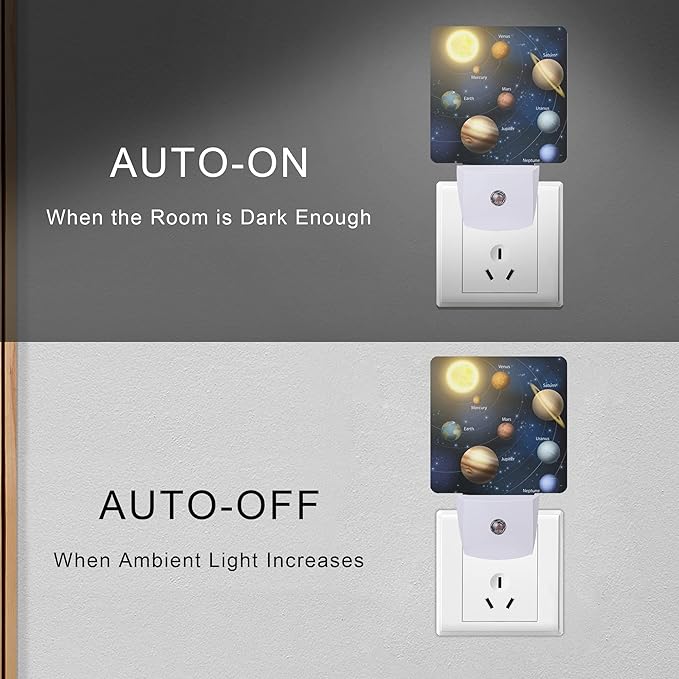 Smoaffly Planet Solar System Universe Galaxy Space Night Light Plug-in LED - Image 5