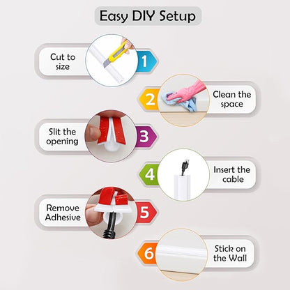 Rubber Bond TV Cord Hider Cable Protector - Image 7