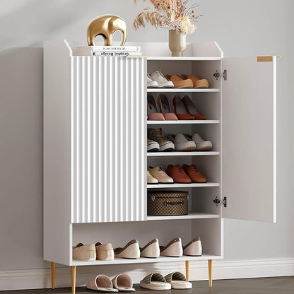 SICOTAS Fluted Shoe Cabinet - Image 3