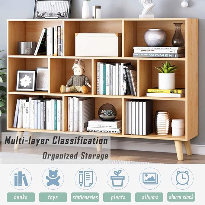 IOTXY Wooden Open Shelf Bookcase - Image 6