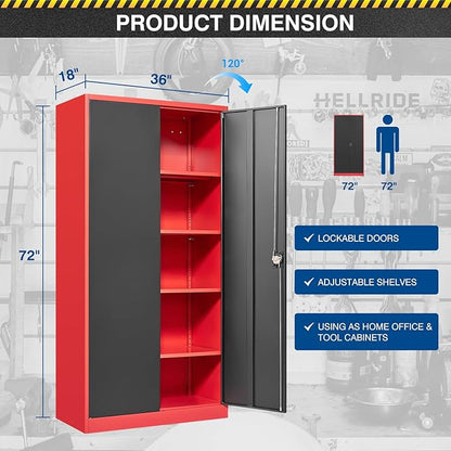 Metal Storage Cabinet-72” Tall Steel File Cabinets - Image 3