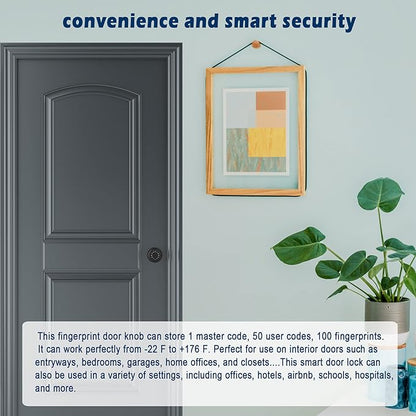 iuknob Fingerprint Door Knob - Image 4