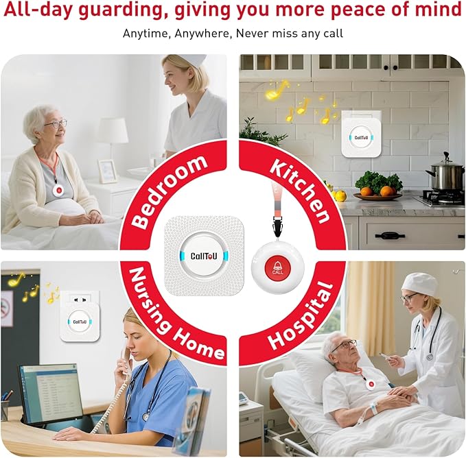 CallToU Caregiver Pager Elderly Alert Call Button - Image 3