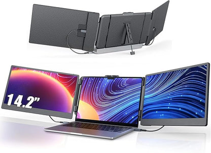 14'' Screen Extender Portable Laptop Plug-play, 1080P IPS Laptop Monitor by Leudaich