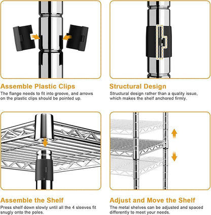 Ulif E7 Garment Rack, Heavy Duty Clothes Storage System - Image 7