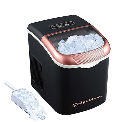 FRIGIDAIRE Retro Compact Ice Maker Machine, Bullet Ice, 26 lb per Day by Frigidaire