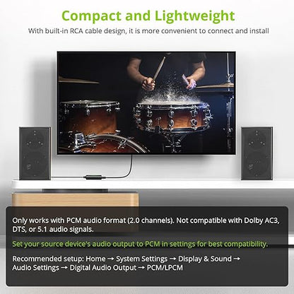 LiNKFOR 192kHz DAC Converter Digital to Analog Converter Digital Optical SPDIF - Image 5
