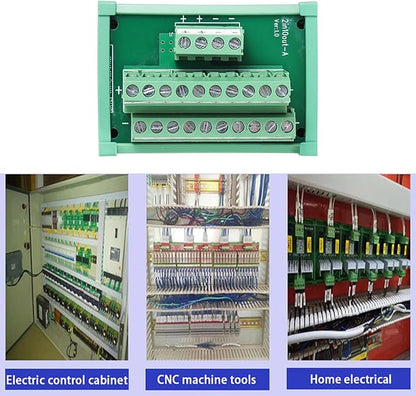 ANMBEST 2 in 10 Out Terminal Blocks Module, 25A DIN Rail and Panel Mounting - Image 5