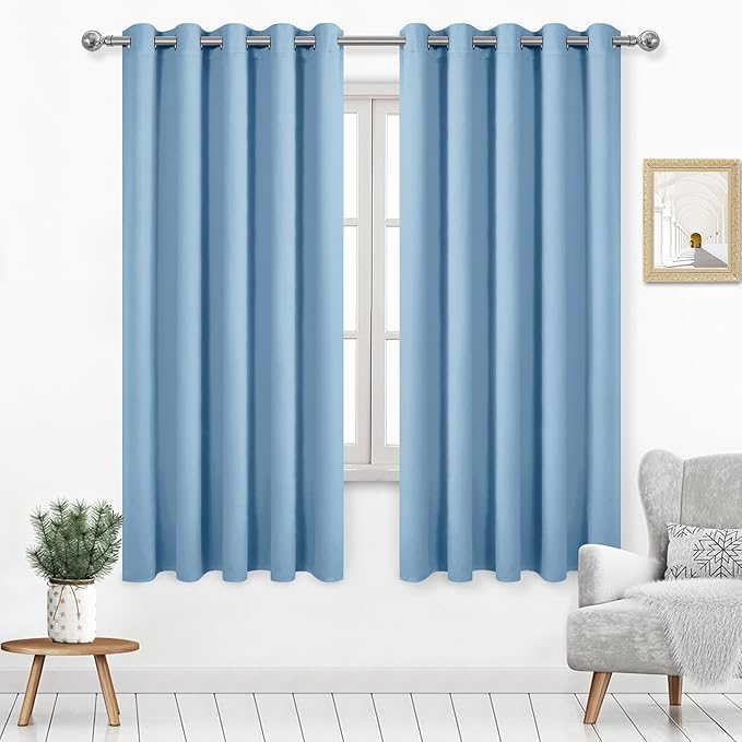 DWCN Light Blue Blackout Curtains by DWCN