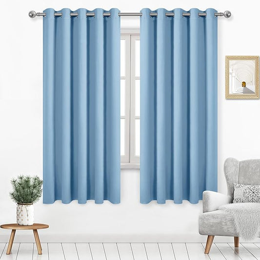 DWCN Light Blue Blackout Curtains by DWCN