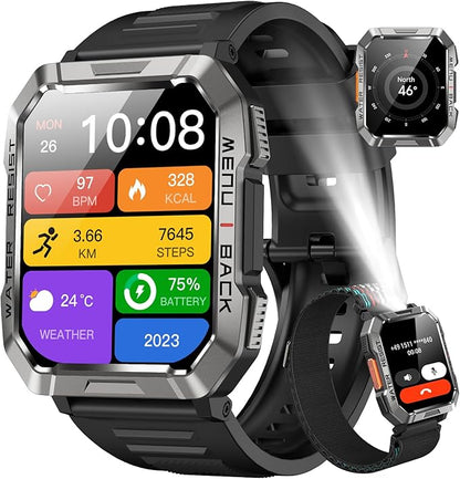 Military Smart Watch for Men, Outdoor Sports Smartwatch by Blackview