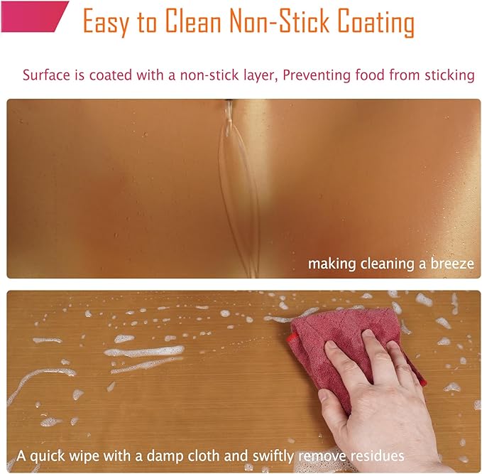 Forever Young & Co. 2 Pack Non-stick Copper Large Oven Floor Protector Liner - Image 5