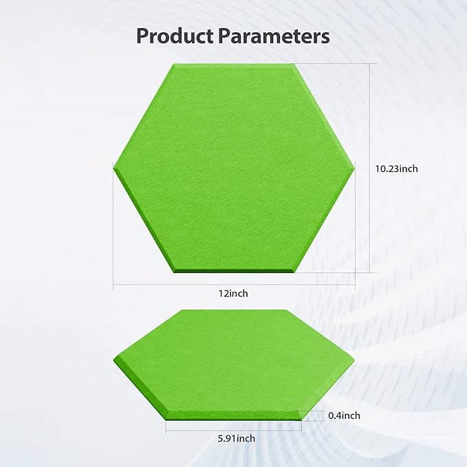 Amantech 12 Pack Acoustic Panels Self Adhesive Sound Proof Foam, High Density - Image 6