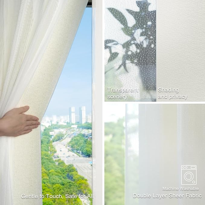 Blindify Motorized Sheer Vertical Blinds, Light Filtering Smart Rechargeable - Image 3