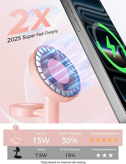 Aeinidi 2026 3 in 1 Wireless Charging Station Compatible - Image 3