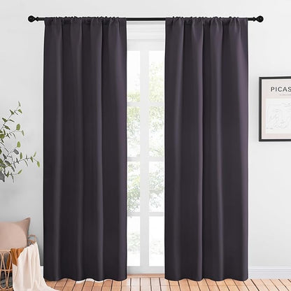 NICETOWN Blackout Curtains for Living Curtains, 1 Pair, 34-inch W x 84-inch L by NICETOWN