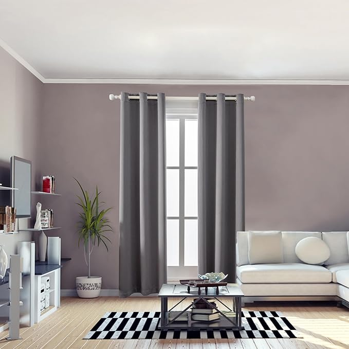 Anytime 100% Blackout Curtain 2 Panels Set, Thermal Insulated Window Drapes - Image 5