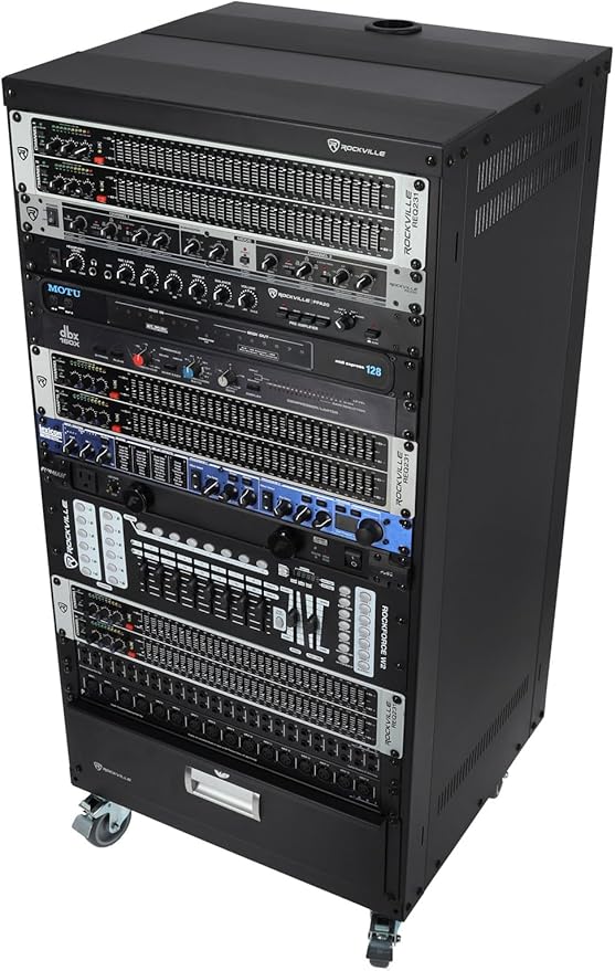 Rockville RR20U 20U Live Sound/Recording Studio Rack Case - Image 5