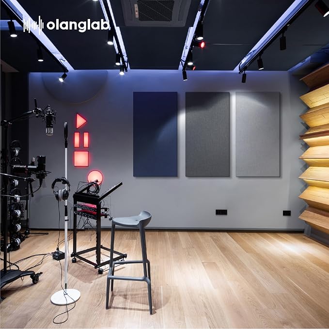 Olanglab Sound Absorbing Acoustic Wall Panels 2 Pack, Large Fabric Wrapped - Image 6
