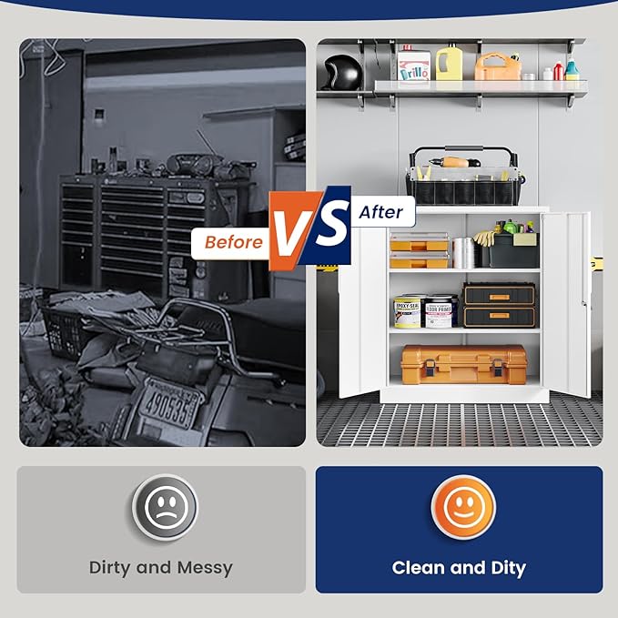 Yizosh Metal Garage Storage Cabinet - Image 9