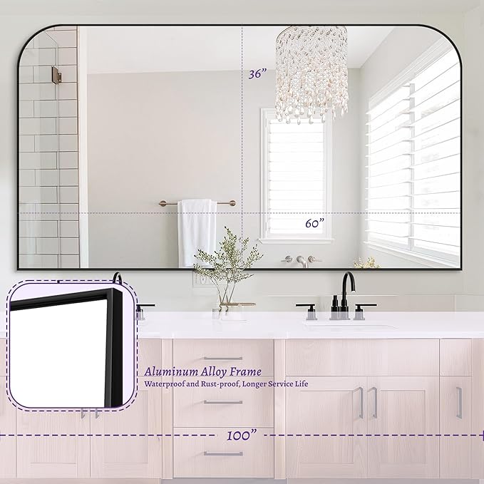 Bathroom Mirror, Wall Mirrors, Bathroom Vanity Mirror - Image 7
