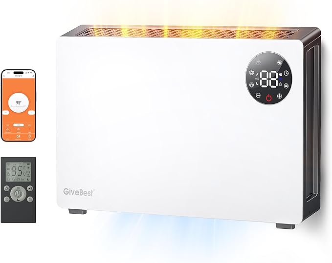 GiveBest Super Quiet Wall Heaters by GiveBest