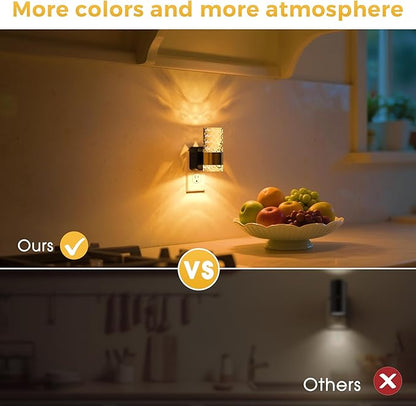 L LOHAS LED Night Light, Night Lights Plug into Wall, 2 Pack 10-Color RGB - Image 5
