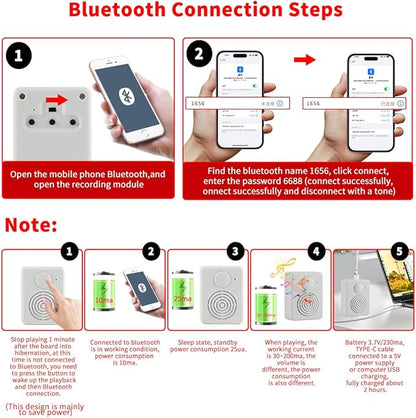 Voice Recorder Box, Support Bluetooth & MIC Recording Audio Box, 16MB Sound - Image 6