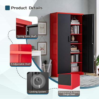 MIIIKO Metal Storage Cabinet - Image 6