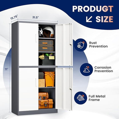 Yizosh Metal Storage Locking Cabinet - Image 4