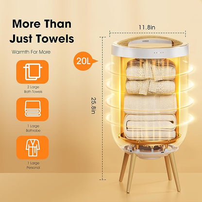 STARLEAD Heated Towel Warmers for Bathroom - 20L Large Towel Warmer Bucket - Image 3