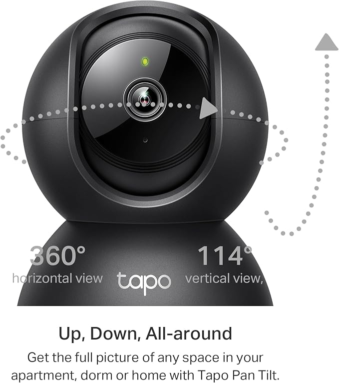 Tapo 2K Indoor Pan/Tilt Wired Security Camera - Image 4