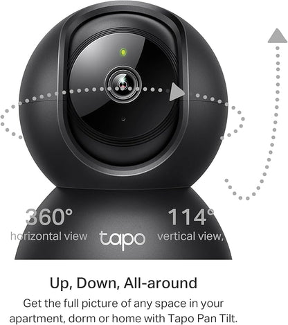 Tapo 2K Indoor Pan/Tilt Wired Security Camera - Image 4