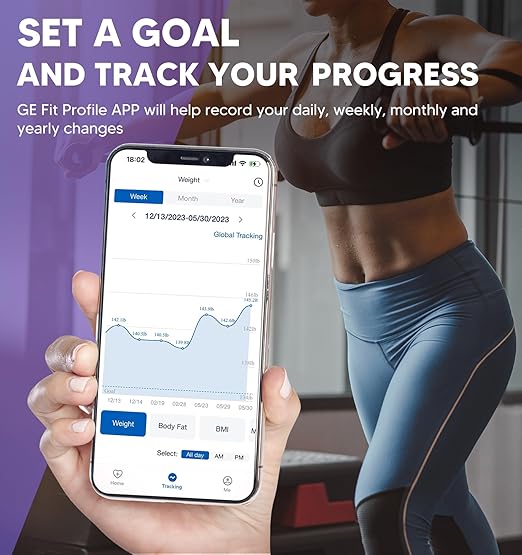 GE Smart Scale for Body Weight: 8-Electrode Digital Bathroom Scale for Weight - Image 7