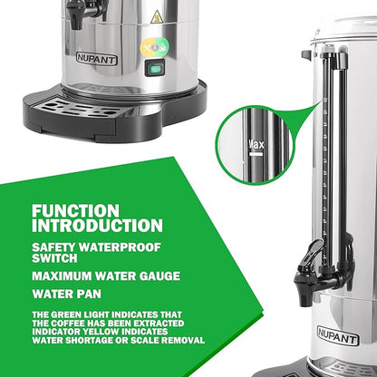 Commercial Coffee Urn 100 Cup/15L Coffee Dispenser - Image 6