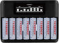 Tenergy TN480U 8 Bay LCD Display Fast Charger by Tenergy