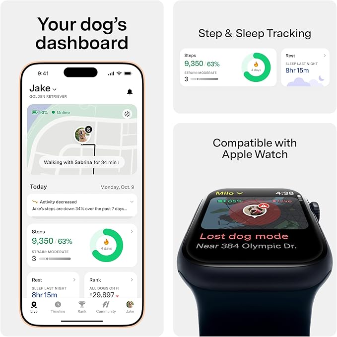 New Fi Series 3+ Smart Dog Tracker Collar GPS Tracker - Image 3
