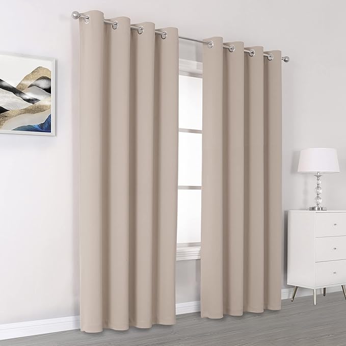 DUALIFE Blackout Curtains 96 Inches Long - Image 2