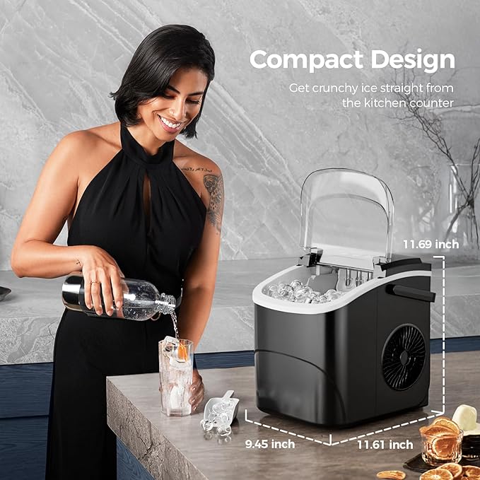 Ice Makers Countertop, 9 Cubes in 6 Mins, Portable Ice Maker Machine - Image 6