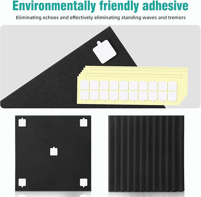 50 Pack Acoustic Foam Panels 1" X 12" X 12" Wedge Soundproof Studio Foam - Image 5