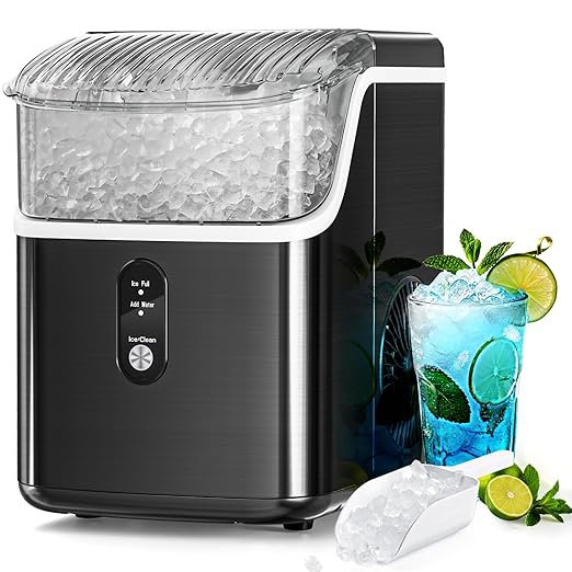 Antarctic Star Nugget Ice Maker Countertop, Chewable Nugget Ice Machine by AntarcticStar