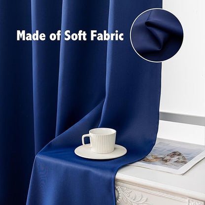 Anytime 100% Blackout Curtain 2 Panels Set, Thermal Insulated Window Drapes - Image 6