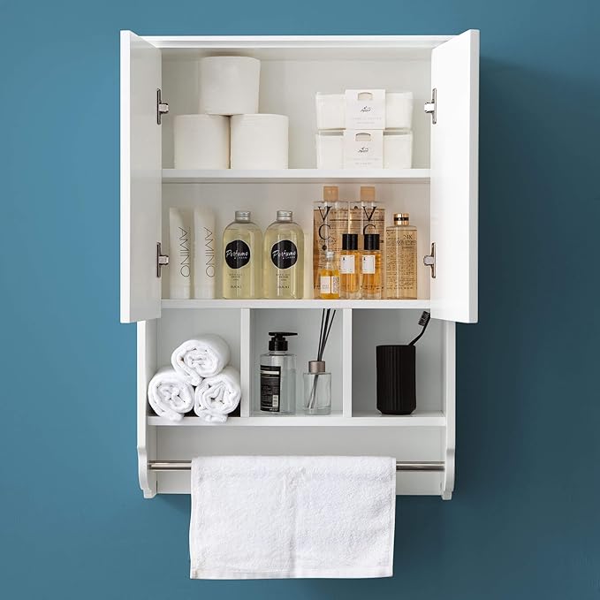 White Bathroom Wall Cabinet - Image 4