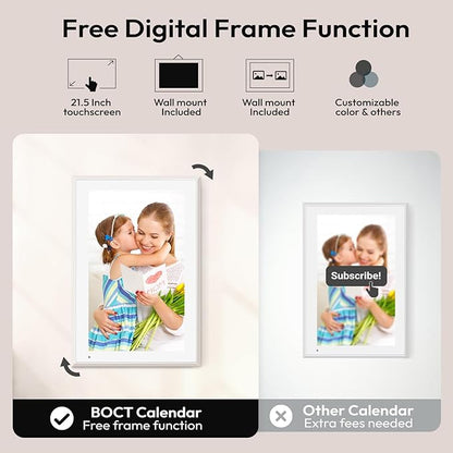 BOCT 21.5'' Digital Calendar Wall - Image 6