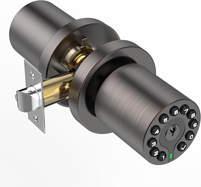BOTHSTAR Keypad Door Knob with Key, Keyless Code Entry Lock, Auto Lock by BOTHSTAR