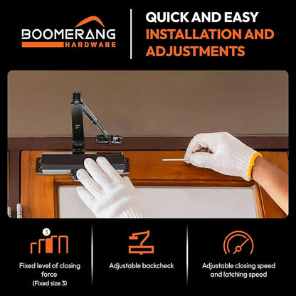 Boomerang Medium Duty Automatic Commercial Door Closer - Image 4