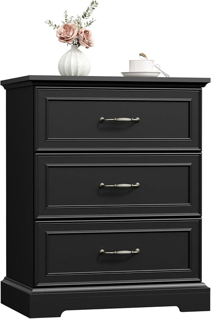 Nightstand Set of 2, Rustic Farmhouse Wood Small Dresser, Bedside Table - Image 8